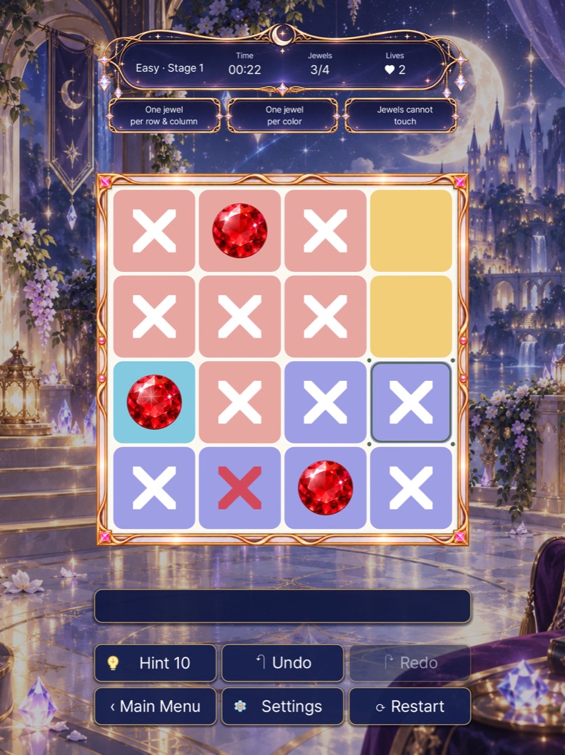 JewelDoku — Puzzle board