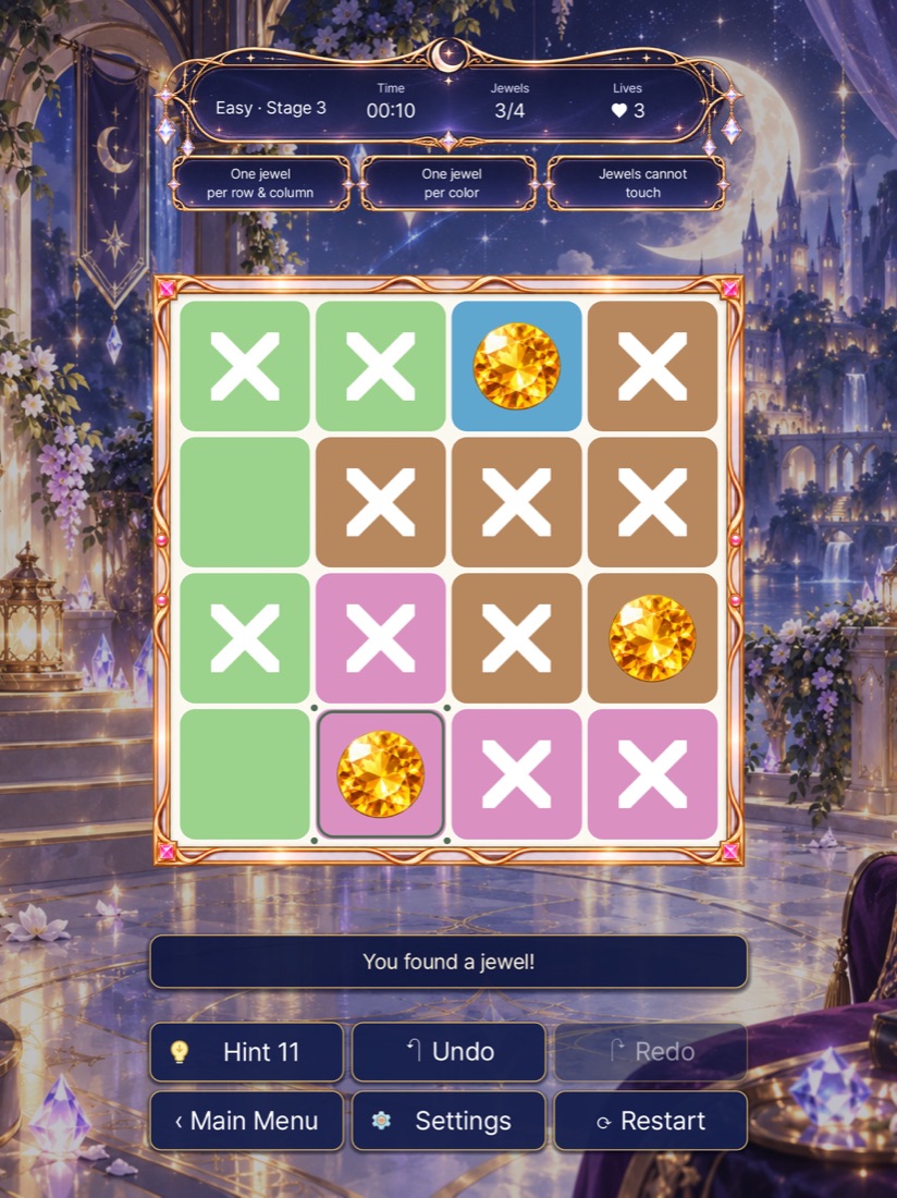 JewelDoku — Jewels found