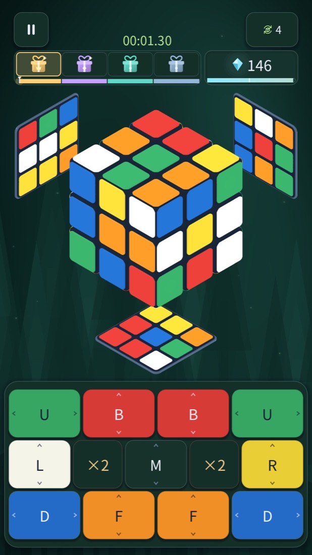 FlickCube — Cube play