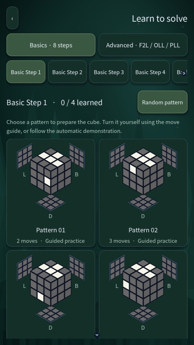 FlickCube — Learn to solve